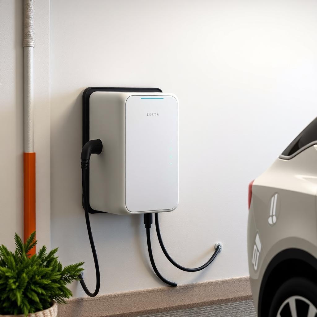 Wallbox instalado em garagem — Carregador Veicular em São Paulo