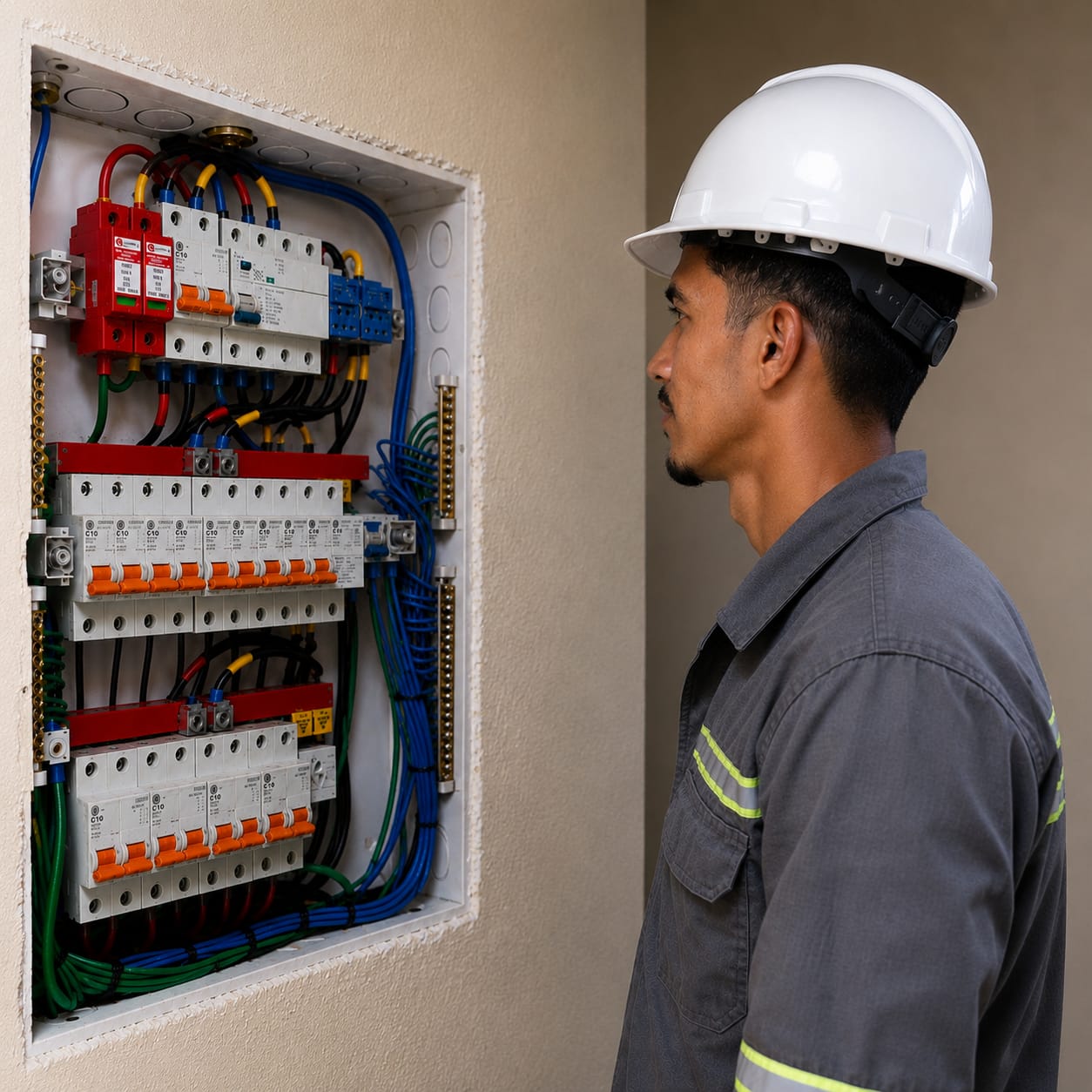 Quadro de distribuição instalado — Elétrica Residencial em São Paulo